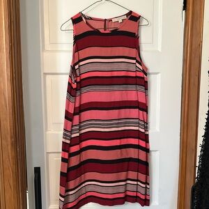 Loft coral dress size large petite